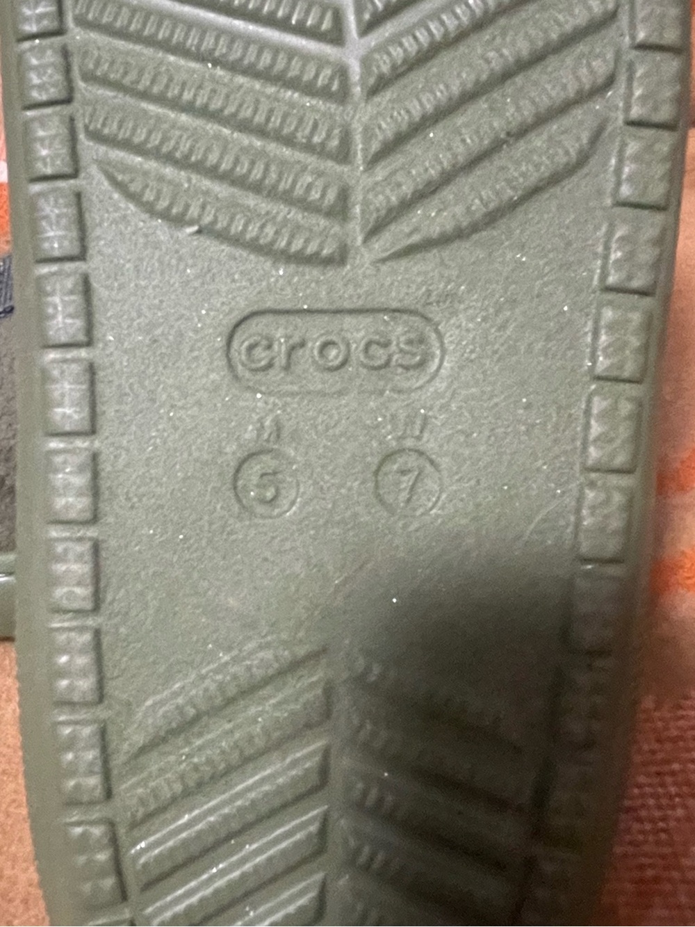 CROCS Quilted Slip-On Mules in Olive - Picture 4 of 4